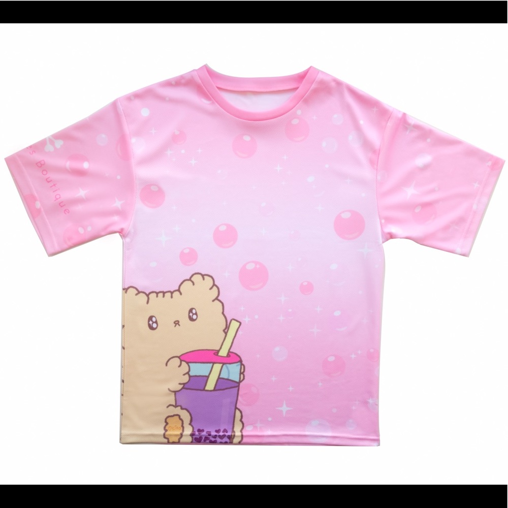 Glitter Bones Kawaii Osito Bubble Tea T-Shirt